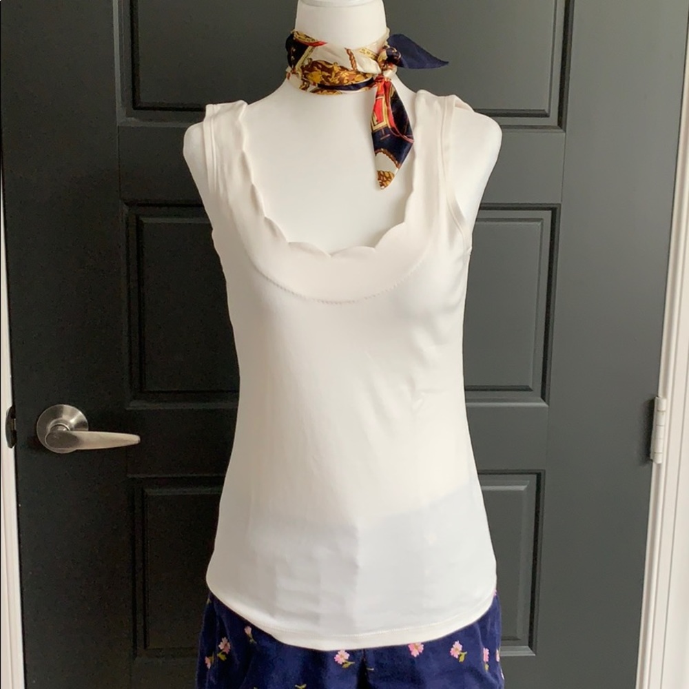 J.Crew Scalloped Tank Top